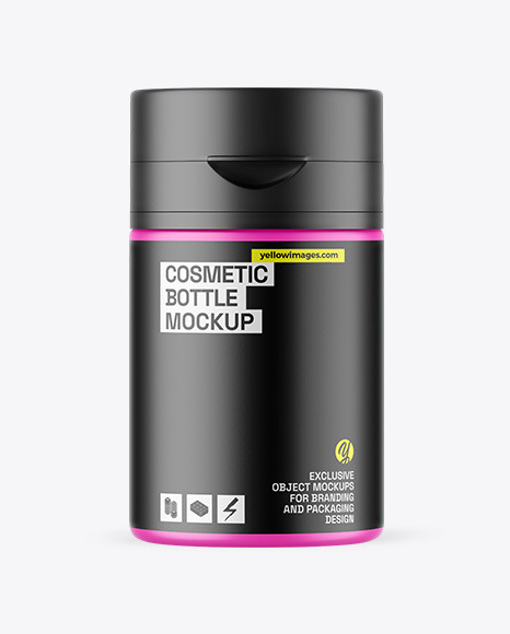 Matte Cosmetic Bottle Mockup
