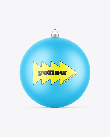 Matte Christmas Ball Mockup