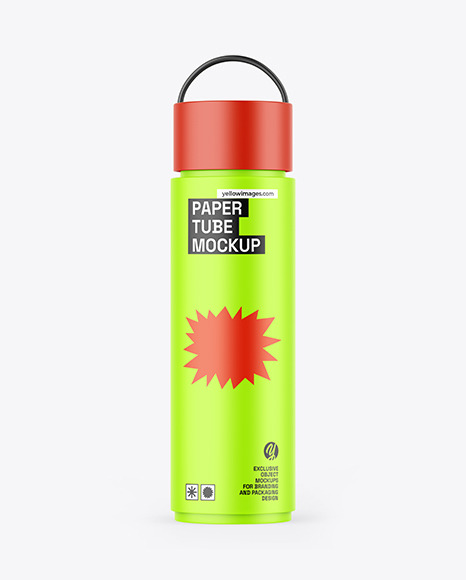 Matte Paper Tube Mockup