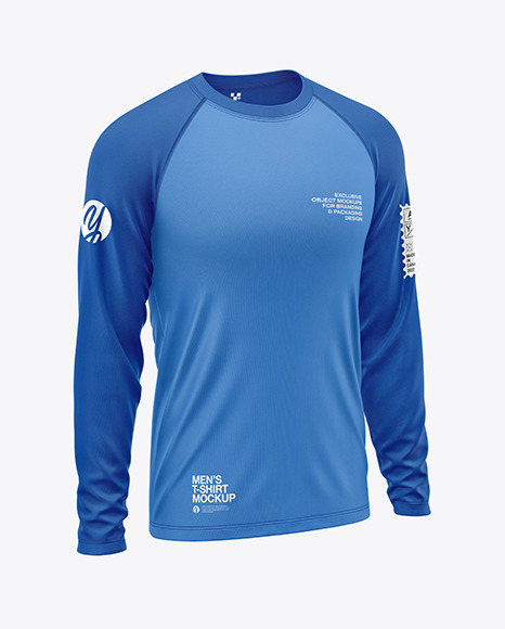 Long Sleeve Raglan T-Shirt Mockup