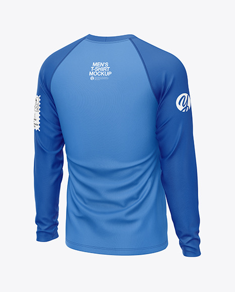 Long Sleeve Raglan T-Shirt Mockup