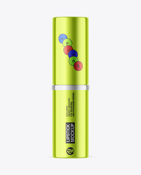 Metallic Lipstick Mockup