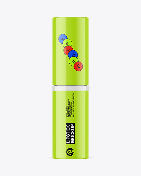 Glossy Lipstick Mockup