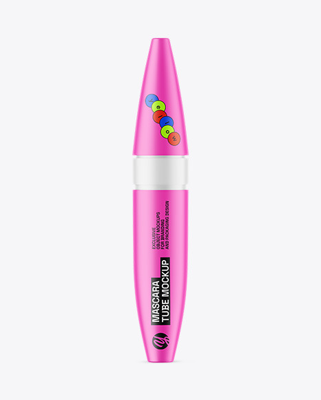 Matte Mascara Tube Mockup