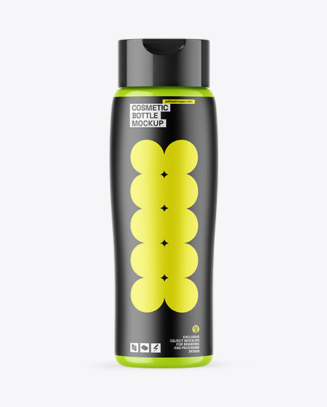 Glossy Cosmetic Bottle Mockup