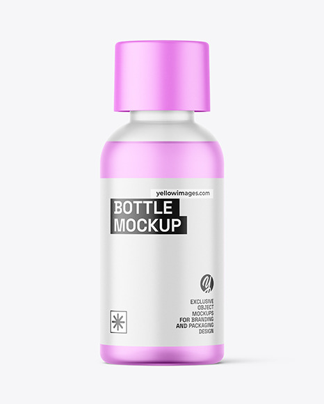 Frosted Bottle Mockup