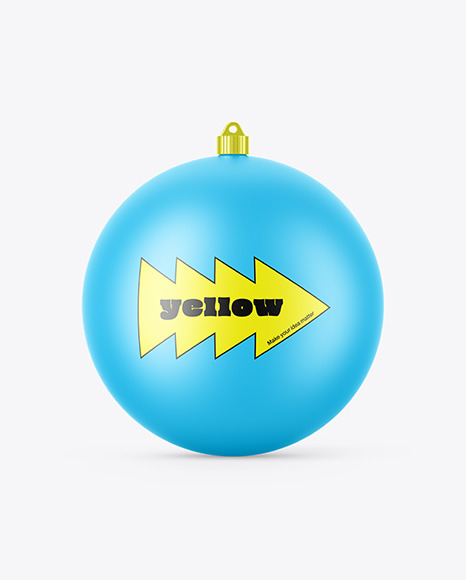 Matte Christmas Ball Mockup