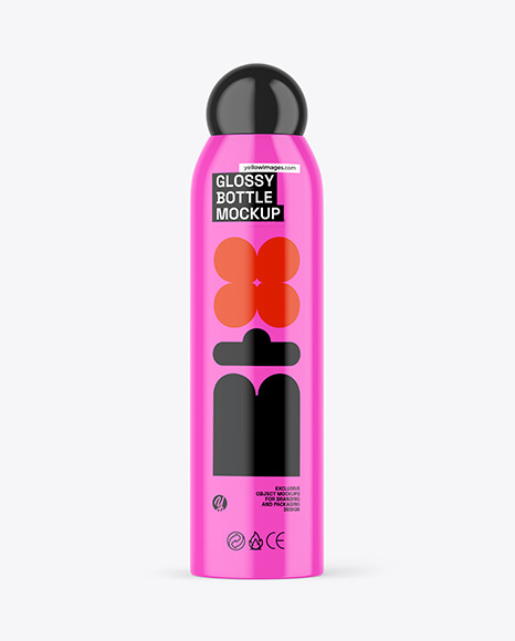 Glossy Bottle Mockup