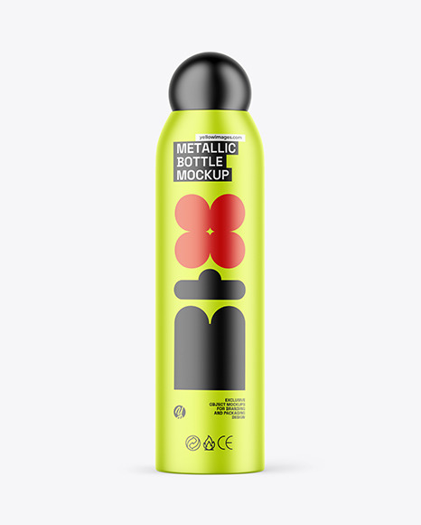 Metallic Bottle Mockup