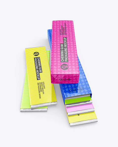 Chewing Gum Packaging Mockups