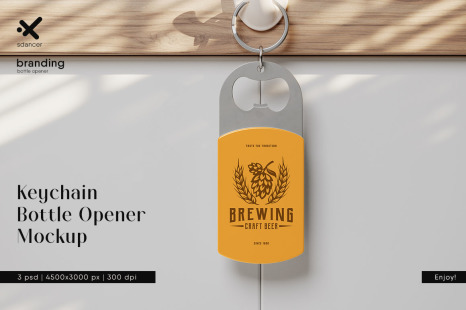 Keychain Bottle Opener Mockup