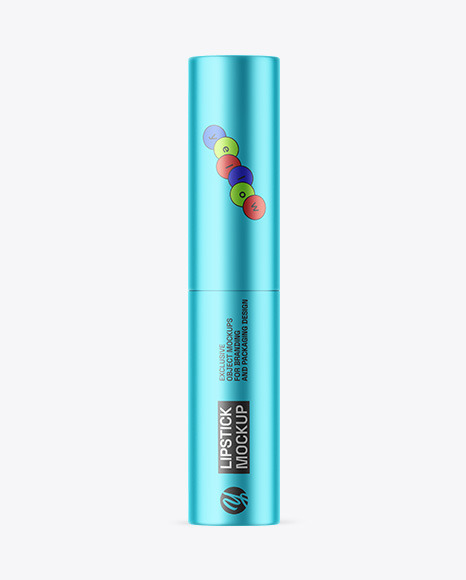 Matte Metallic Lipstick Mockup
