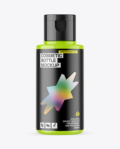 Glossy Cosmetic Bottle Mockup