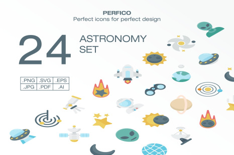 Perfico: Astronomy icon set