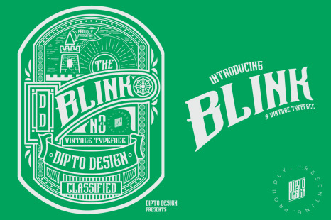 Blink - A Vintage Typeface