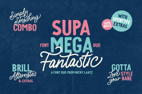 Supa Mega Fantastic Font