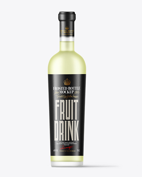 Frosted Glass Bottle Mockup