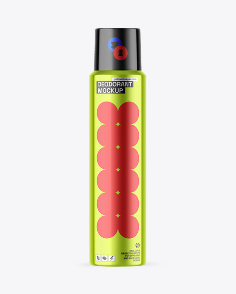Metallic Deodorant Mockup