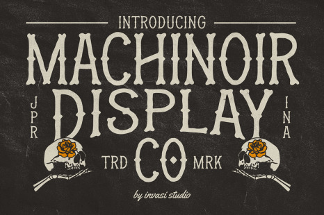 Machinoir - Vintage Display Font