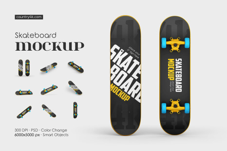Skateboard Mockup Set
