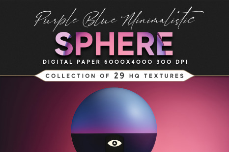 Purple Blue Minimalistic Sphere Texture Pack