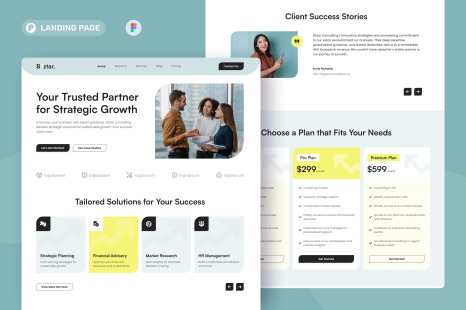 Biztar - Business Consulting Landing Page