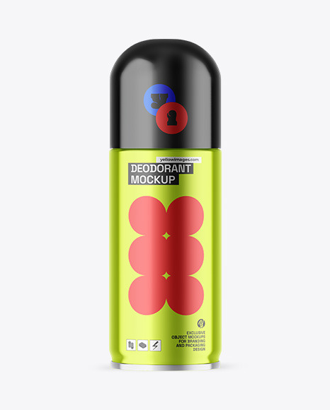 Metallic Deodorant Mockup