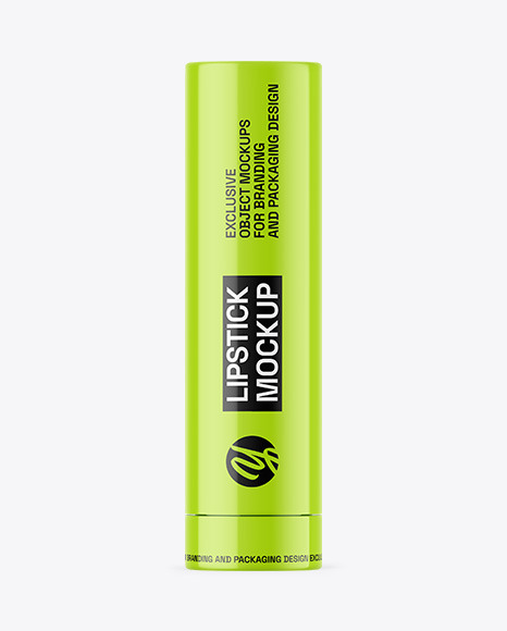 Glossy Lipstick Mockup