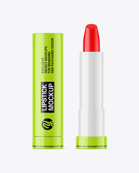 Glossy Lipstick Mockup