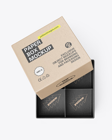 Kraft Paper Box Mockup