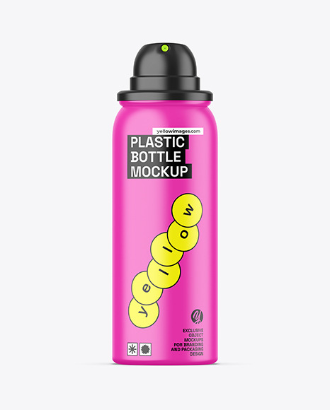 Matte Spray Bottle Mockup