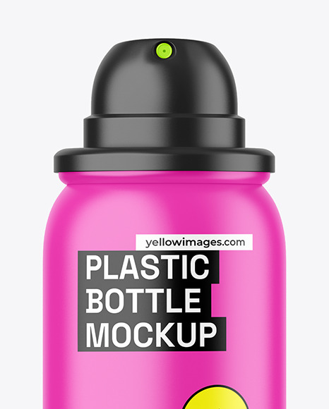 Matte Spray Bottle Mockup - Free Download Images High Quality PNG, JPG