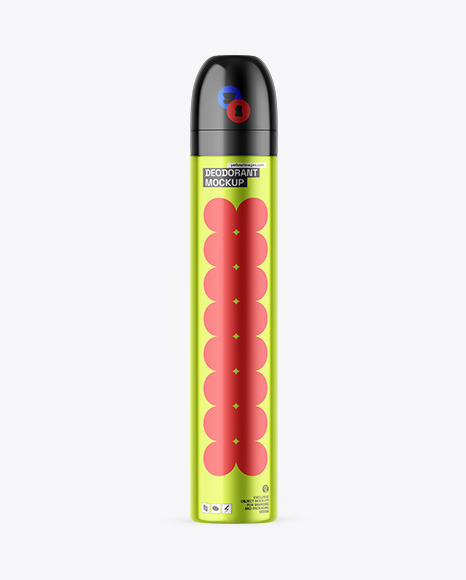 Metallic Deodorant Mockup
