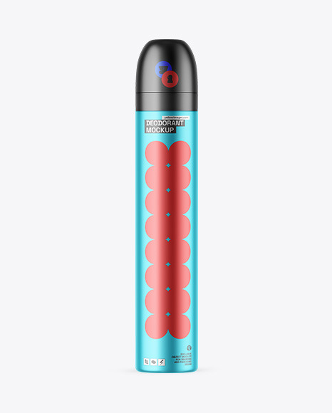 Matte Metallic Deodorant Mockup