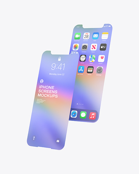 iPhone Screens Mockup