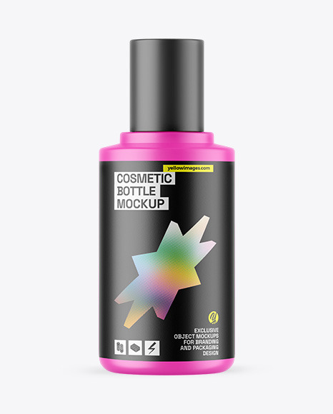 Matte Cosmetic Bottle Mockup