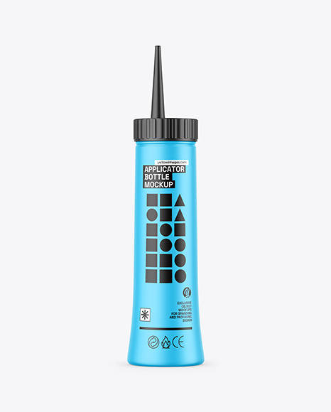 Matte Applicator Bottle Mockup