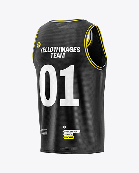 Basketball Jersey Mockup - Back View