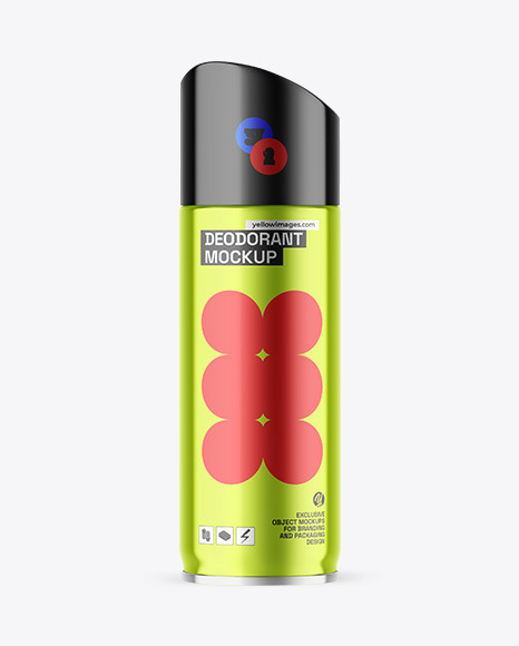 Metallic Deodorant Mockup