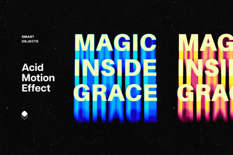 Acid Flowing Motion Text Effect