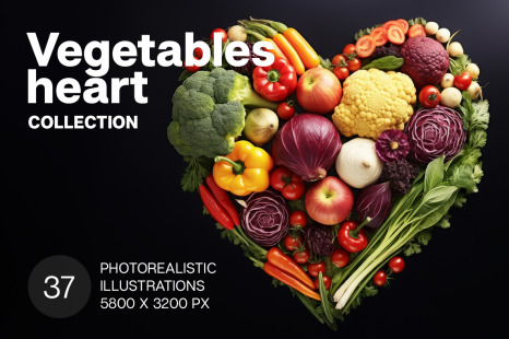 Vegetables heart