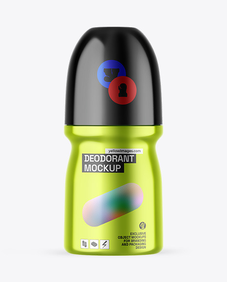 Metallic Deodorant Mockup