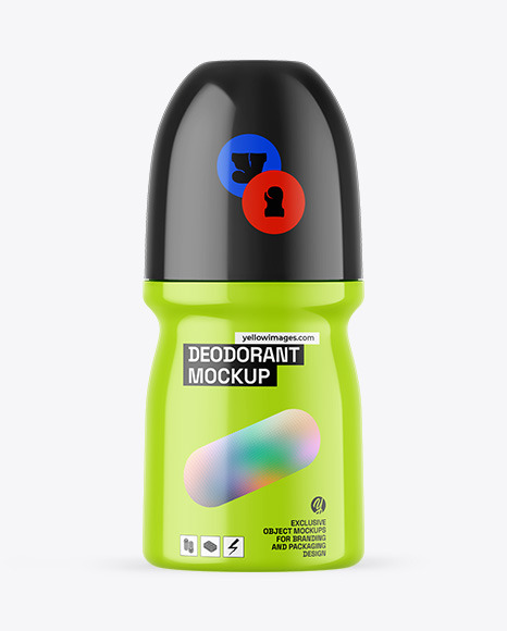 Glossy Deodorant Mockup