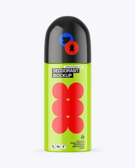 Glossy Deodorant Mockup
