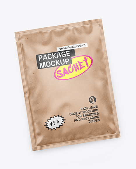 Kraft Sachet Mockup