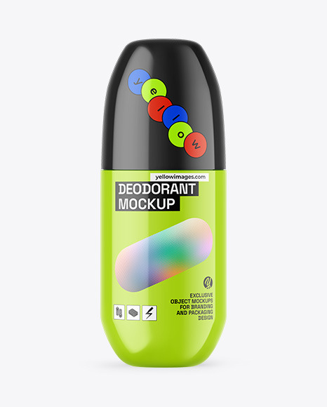 Glossy Deodorant Mockup