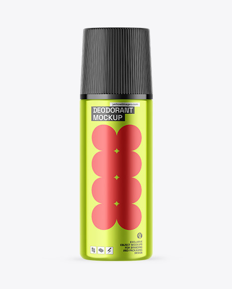 Metallic Deodorant Mockup