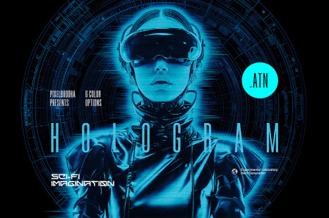 HUD Hologram Photoshop Action