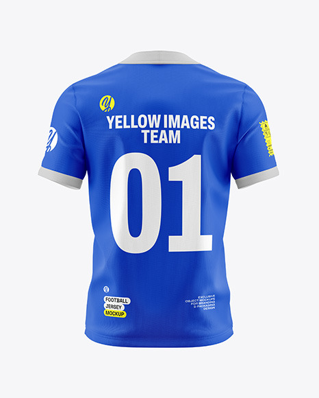 Football Jersey Mockup - Back View