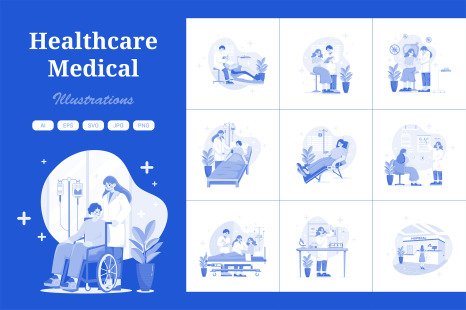 M501_Healthcare and Medical Illustration Pack
